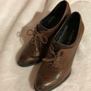 Franco Sarto “Barlie” wingtip Oxford heel